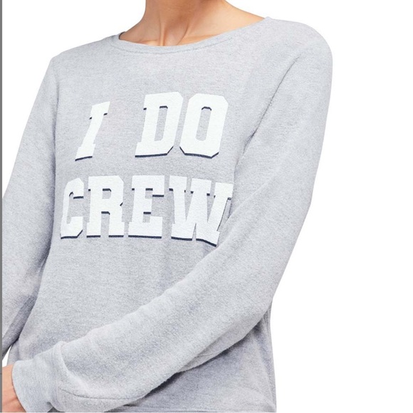COPY - NEW IN PACKAGE- WILDFOX I Do Crew BBJ Sweater in Heather - Picture 1 of 4